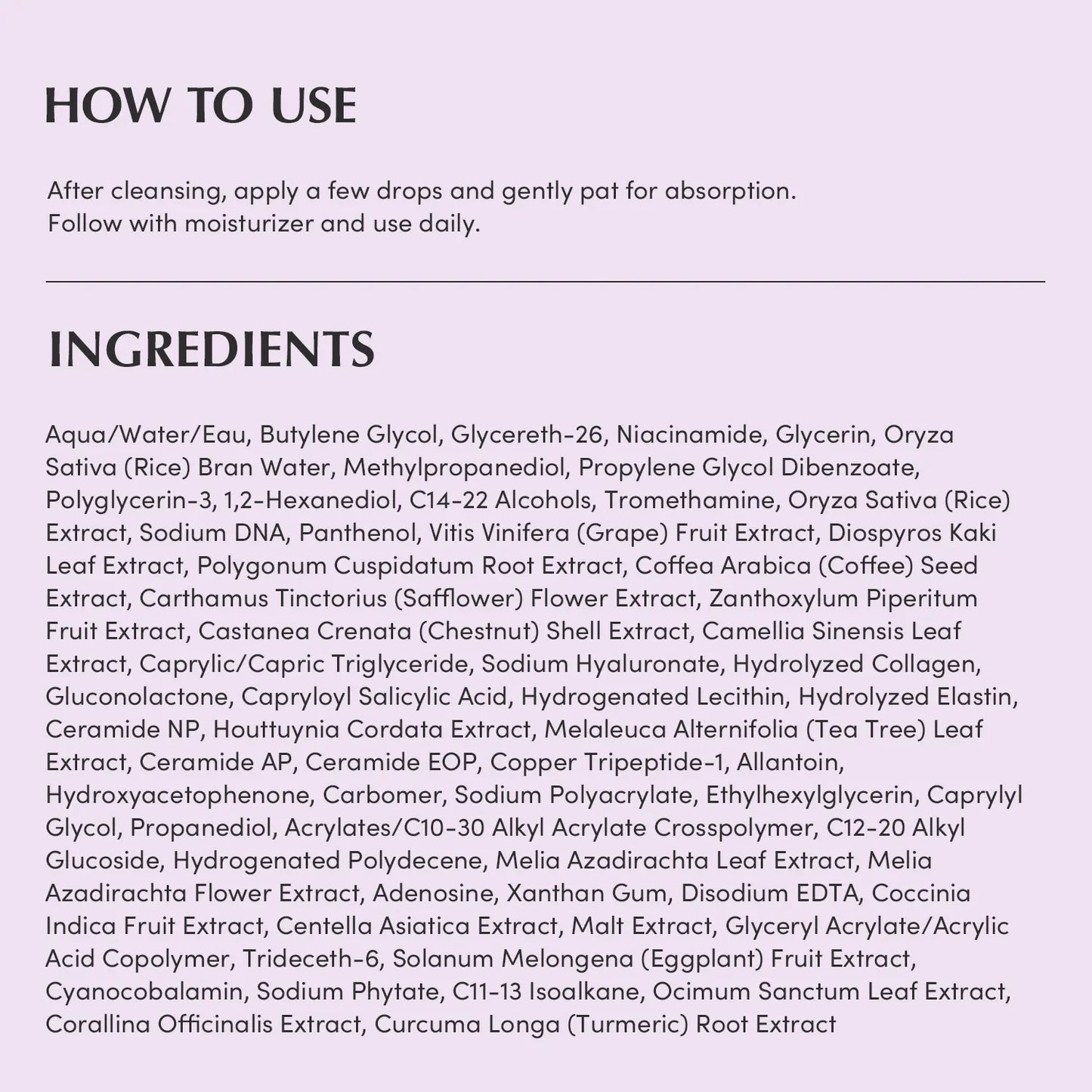 EQQUALBERRY Purple PDRN Pore Minimizing Serum β Vegan Collagen & Peptides for Pore Refining & Skin Elasticity | Niacinamide & CICA Exosome for Brightening & Calming | Korean Glass Skin, 1.01 FL OZ