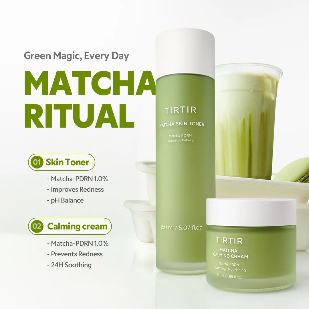 [TIRTIR Official] Matcha Soothing Skin Set | Redness Relief & Deep Hydration