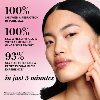 Glow Recipe LHA + AHA Korean Watermelon Toner Pads - Smoother Skin, Korean Facial, Skincare