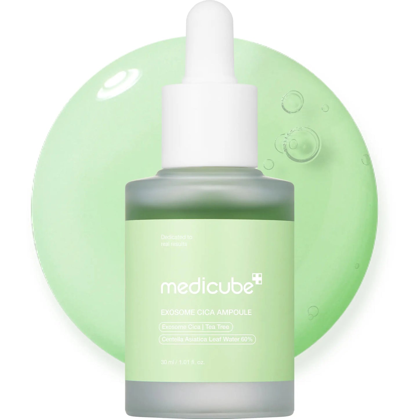 [Medicube] Exosome Cica Tea Tree Calming Ampoule for All Skin Type | Skin Texture, Low-Irritating, Moisturizing & Soothing Serum | Korean Skincare | 30Ml