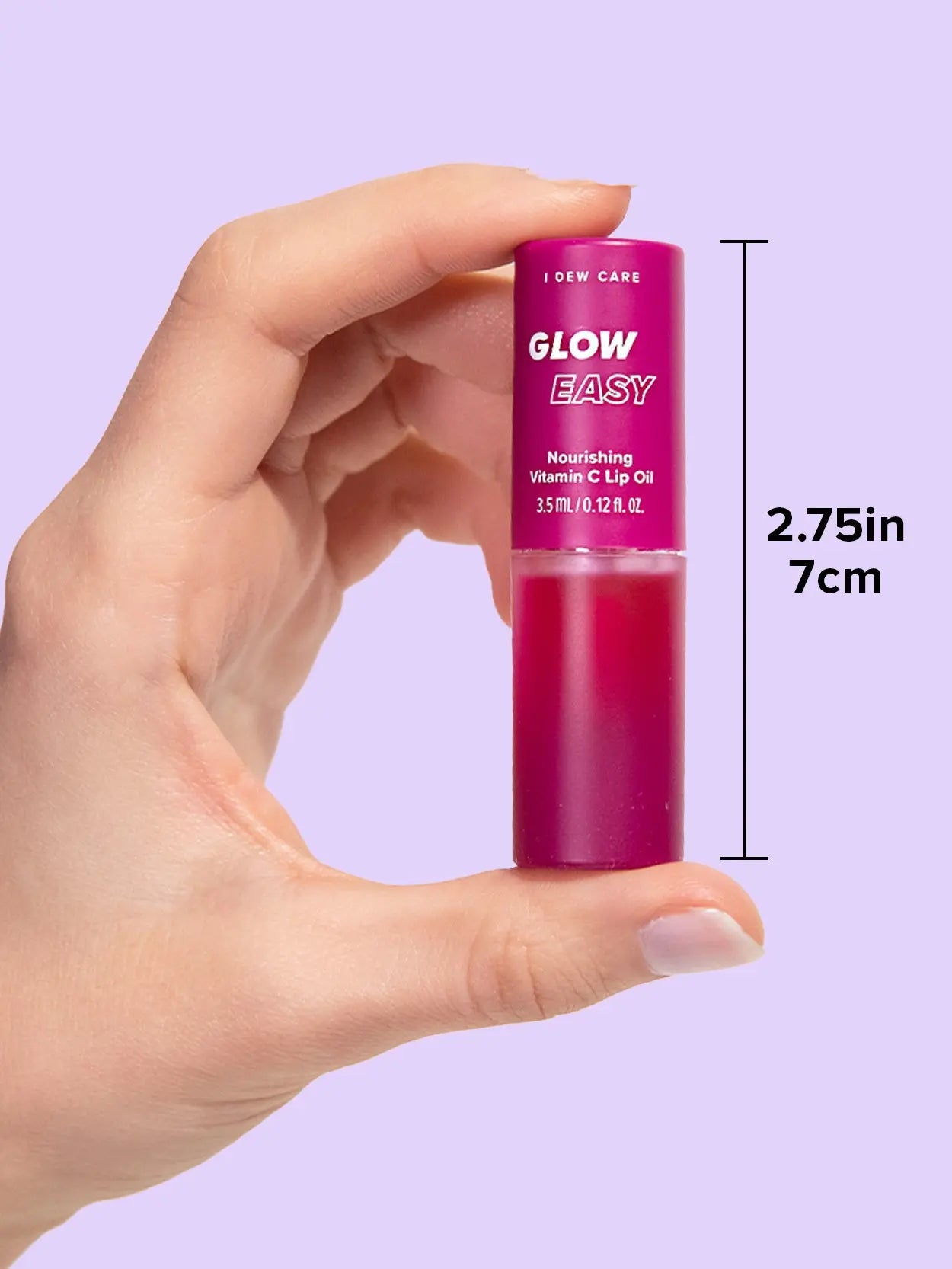 I DEW CARE Korean Lip Oil L Glow Easy | with Jojoba Seed Oil, Vitamin C, Pigmented Hydrating Glossy Lip Oil L Long Lasting, Moisturizing Lip Care Hydrate Lipgloss Lipoil Lipstick Makeup Glossy Hydrating Moisturizer Plump Transfer-Proof