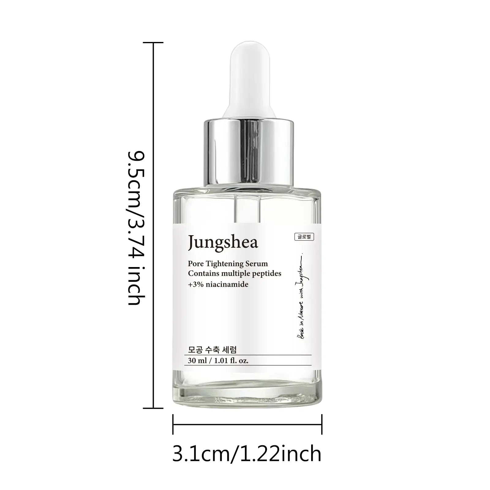 Pore Minimizing Serum + Niacinamide 3% Korean Peptide Face Serum for Acne-Prone Skin - 30Ml