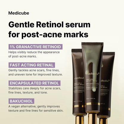 [Official Medicube Partner] Deep Vita a Retinol Serum 30Ml - Cares Post-Acne Marks, Uneven Skin Tone