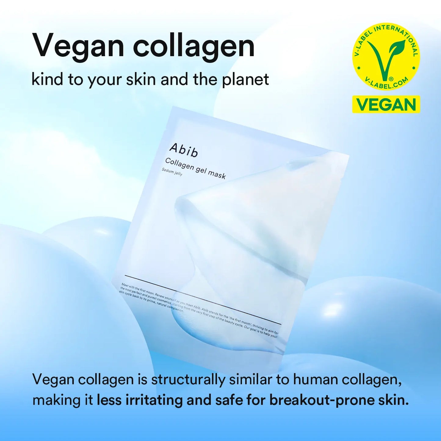 [Abib Official] Abib Collagen Gel Mask Sedum Jelly (4P) for Glowing Skin｜Korean Vegan Collagen, Overnight Hydrogel Mask, Elasticity Improvement