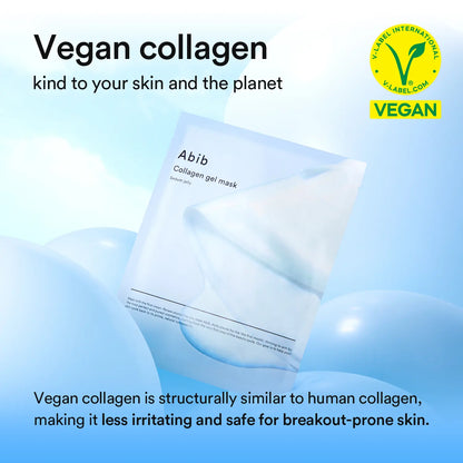 [Abib Official] Abib Collagen Gel Mask Sedum Jelly (4P) for Glowing Skin｜Korean Vegan Collagen, Overnight Hydrogel Mask, Elasticity Improvement