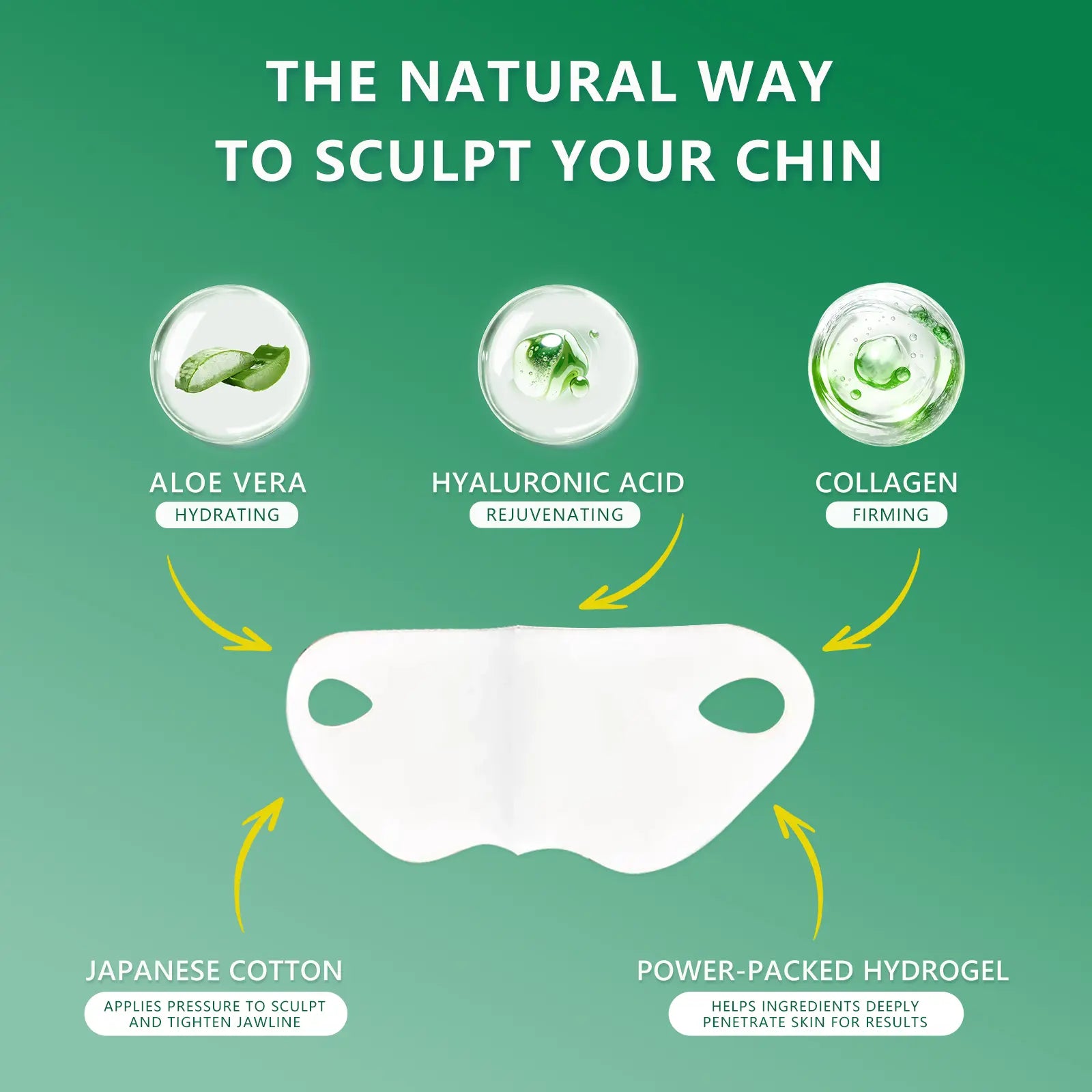 V-Line Lifting Mask | Daily Hydrating Skincare | Reduces Double Chin & Depuffs | Aloe & Hyaluronic Acid | 5 Masks | Stretchy Fit for All Face Shapes | Pre-Event Quick Fix | Unisex