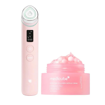[Medicube] 310M K-Beauty PDRN Spot Care SET ㅣBooster Pro K-Beauty Viral Glass Glow Device + Salmon PDRN Pink Peptide Serum
