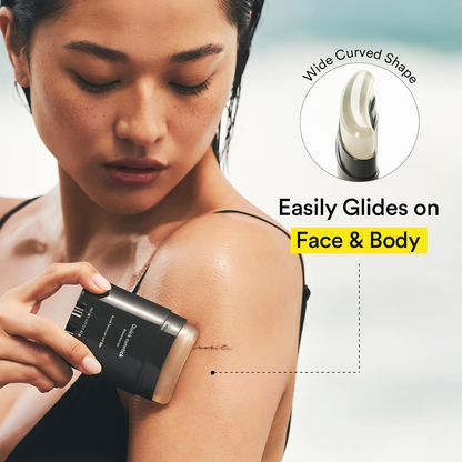 Quick Sunstick SPF 50+ | Glowing Skin Sunscreen Stick with Centella & Aloe | Portable, Hydrating & Soothing Sun Protection