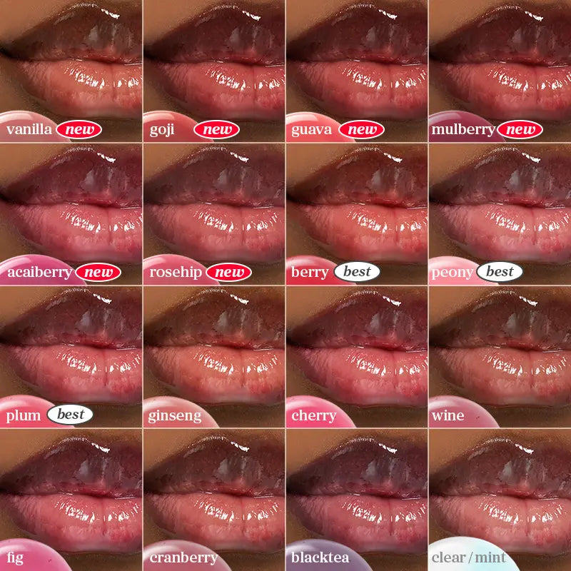 Nooni Korean Apple Lip Oil + Lip Stain | Glossy Lip Stain, Tinting & Long Lasting, Moisturizing Lip Care (13 Options) Hydrate Lipgloss Lipstick Makeup Glossy Hydrating Moisturizer Plump Transfer-Proof