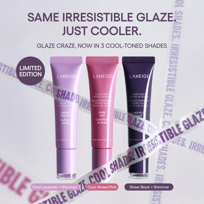 Laneige Glaze Craze Tinted Lip Serum Extension, Cool-Toned Shades, Limited Edition