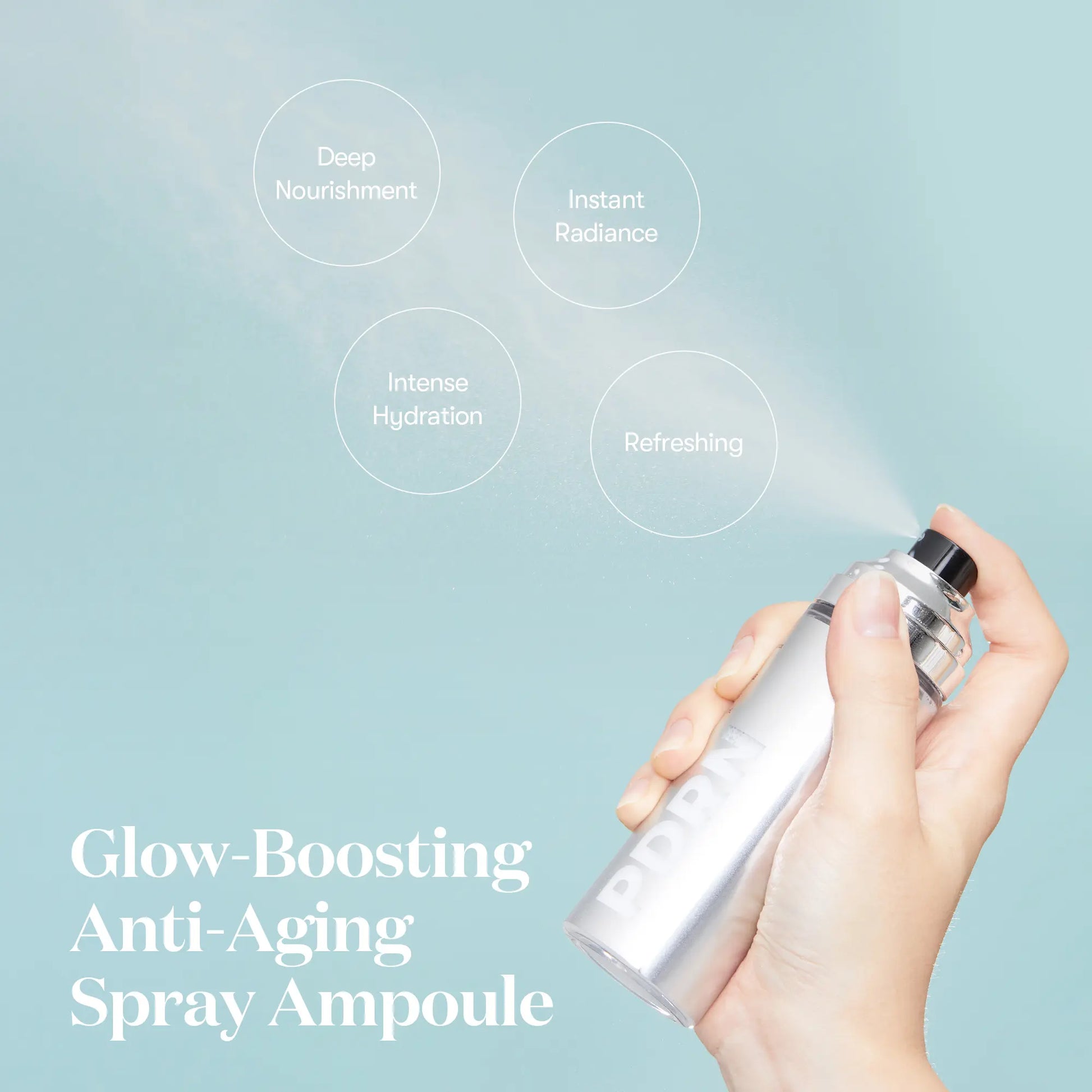 [VT Official] PDRN Glow Ampoule - Vegan Facial Mist for Deep Hydration & Radiance - Sensitive Skin Friendly, Moisture Lightweight & Fragrance-Free Korean Skin Care - 100Ml