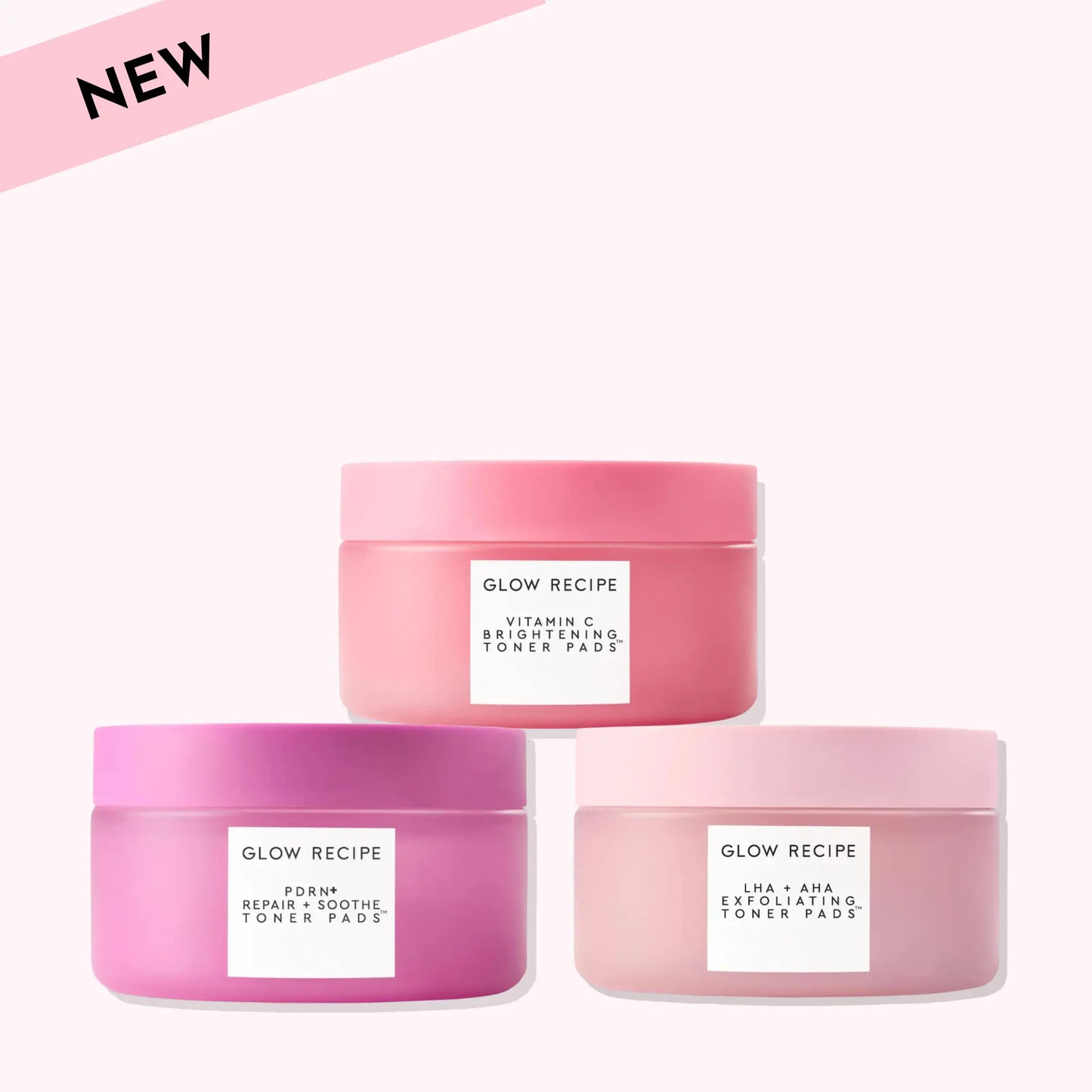 Glow Recipe PDRN+ Repair + Soothe Korean Toner Pads - Korean Facial, Repair Skin, Reduce Redness, Vegan