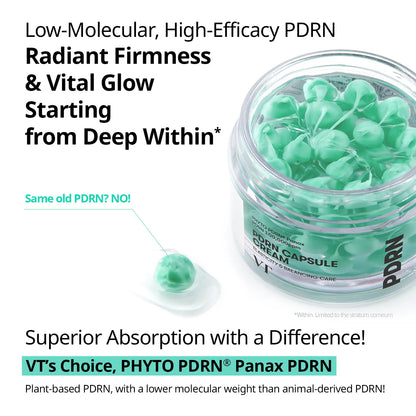 [VT Official] PDRN Capsule Cream 50Ml / Vegan Salmon DNA, 100,000 PPM PDRN, Viral PDRN Capsule Cream, Enhanced Absorption Ceramide Infused Ceramide Panthenol Moisture