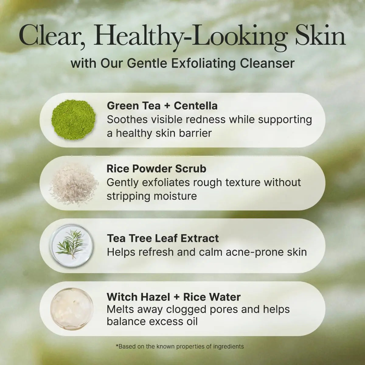 [ARENCIA] Korean Green Rice Mochi Face Cleanser - Face Mask, Foaming Cleanser, Gentle Scrub All in One - Deep Cleansing, Moisturizing, Pore Minimizing, Removing Blackhead- with Rice Water & Green Tea, Mugwort