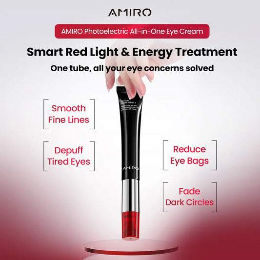 AMIRO-PDRN Red Light Eye Cream, Repairing Firming with PDRN Red Light Smooth - Radiant