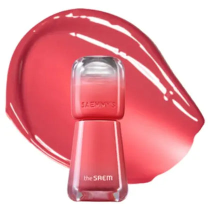 THE SAEM Ade Shot Tint Korean Lip Tint Vibrant Color Palette, Long-Lasting Formula, Hydrating & Nourishing, Precise Applicator
