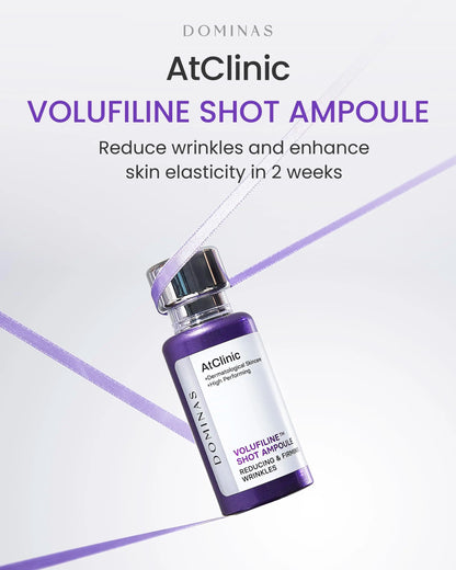 DOMINAS Atclinic Volufiline Wrinkle Shot Serum with 5% Volufiline & E-PDRN for Korean Skin Repair Reducing Wrinkles in 2 Weeks