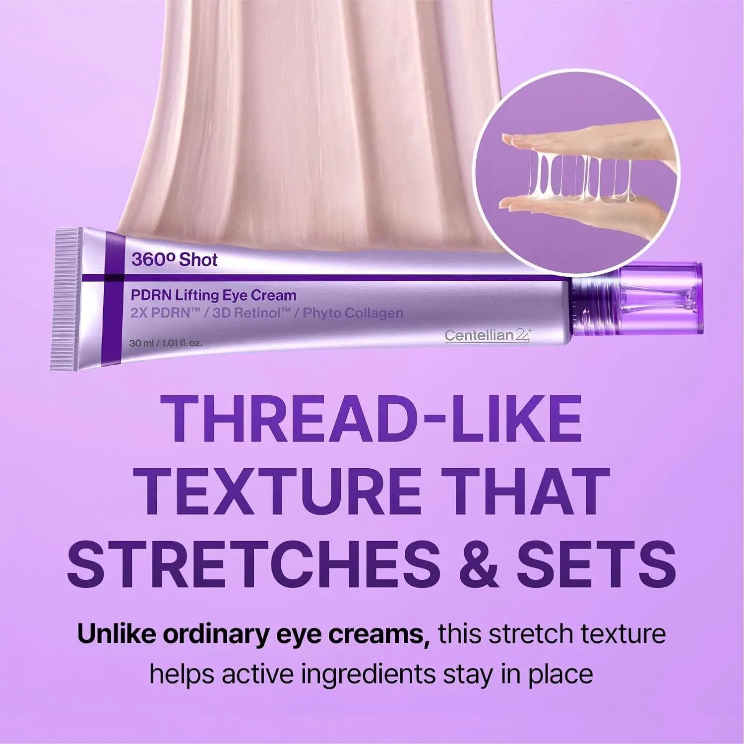 [Centellian24] 360° Shot PDRN Lifting Eye Cream | Firming & Anti-Aging Eye Treatment for Fine Lines & Dark Circles | TECA + PDRN + Retinol | Korean Skincare | 30 Ml