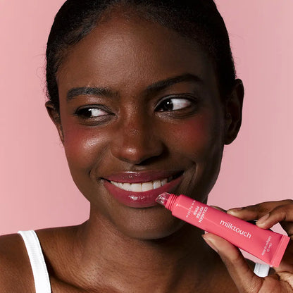 Milktouch Collagen, Peptide, PDRN Lip Balm - Vegan, Lightweight, Moisture, Smooth, Hydrate, Color Lip Balm with Squishy Silicone Tip Applicator