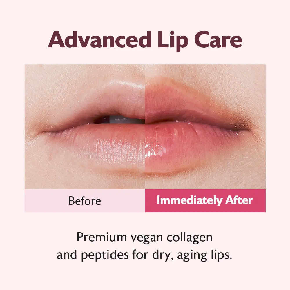 Milktouch Collagen, Peptide, PDRN Lip Balm - Vegan, Lightweight, Moisture, Smooth, Hydrate, Color Lip Balm with Squishy Silicone Tip Applicator