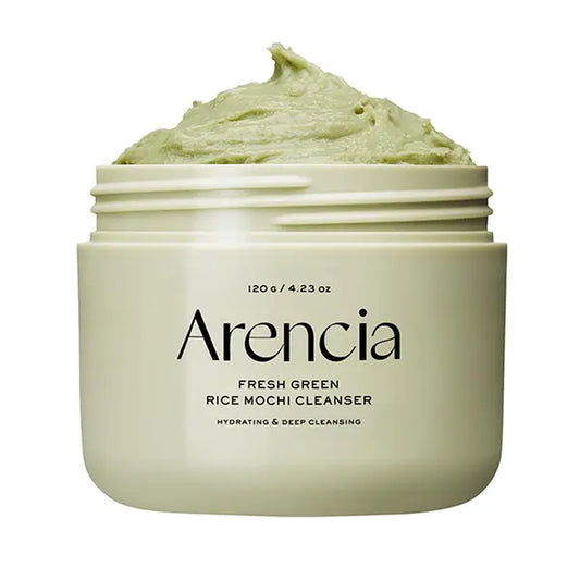 [ARENCIA] Korean Green Rice Mochi Face Cleanser - Face Mask, Foaming Cleanser, Gentle Scrub All in One - Deep Cleansing, Moisturizing, Pore Minimizing, Removing Blackhead- with Rice Water & Green Tea, Mugwort
