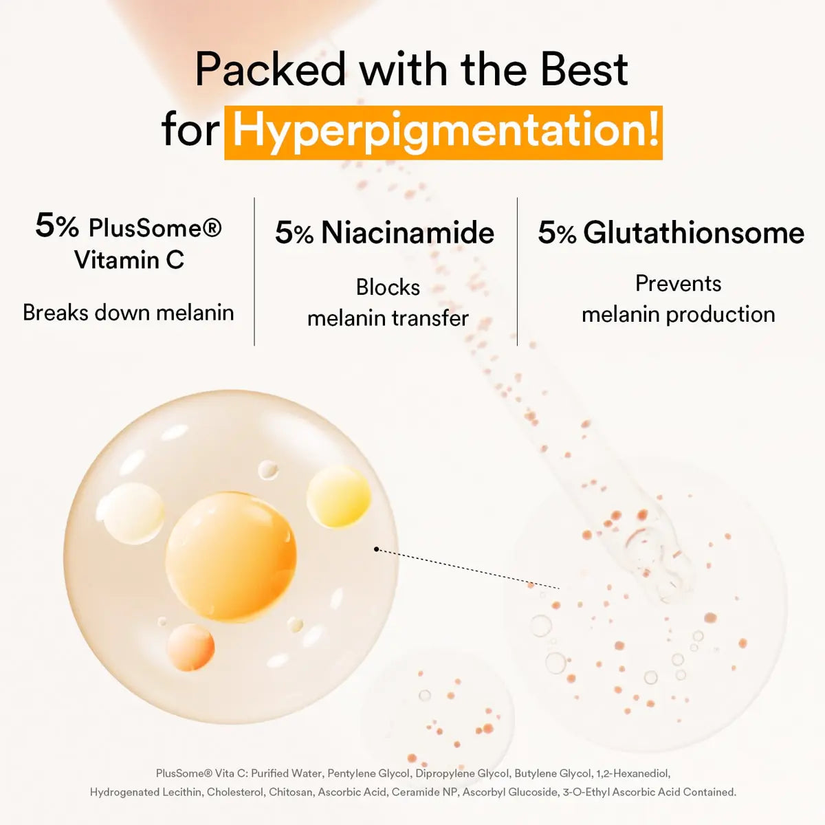 Abib - Glutathiosome Dark Spot Serum Vita Drop 50Ml | CLINICALLY PROVEN to BRIGHTEN HYPERPIGMENTATION in 3 DAYS, KOREAN SKINCARE