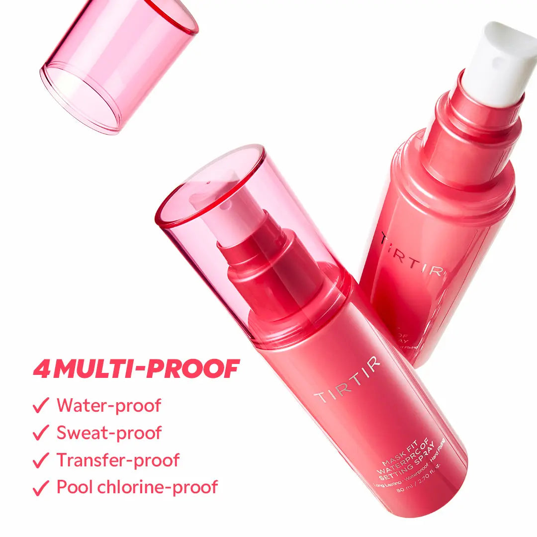 [TIRTIR Official] Mask Fit Waterproof Setting Spray - Flawless, Long Lasting, Matte Makeup, Not Greasy Sensitive but Soothing