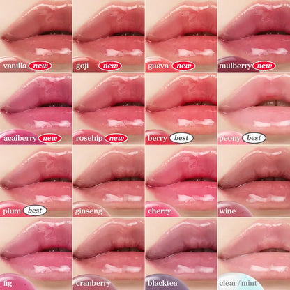 Nooni Korean Apple Lip Oil + Lip Stain | Glossy Lip Stain, Tinting & Long Lasting, Moisturizing Lip Care (13 Options) Hydrate Lipgloss Lipstick Makeup Glossy Hydrating Moisturizer Plump Transfer-Proof