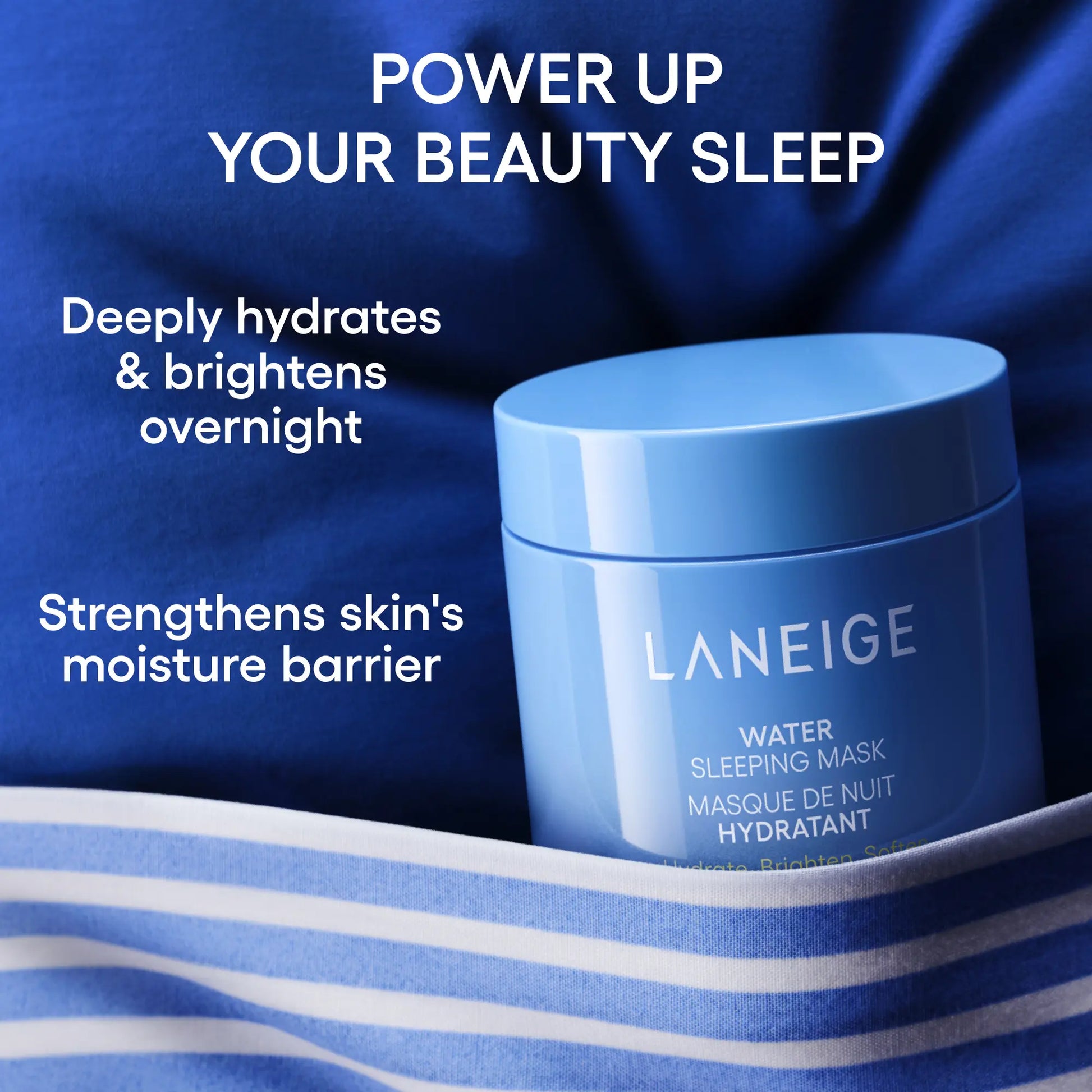 Laneige Water Sleeping Mask, Korean Skincare, Brightening, Hydrating Overnight Mask
