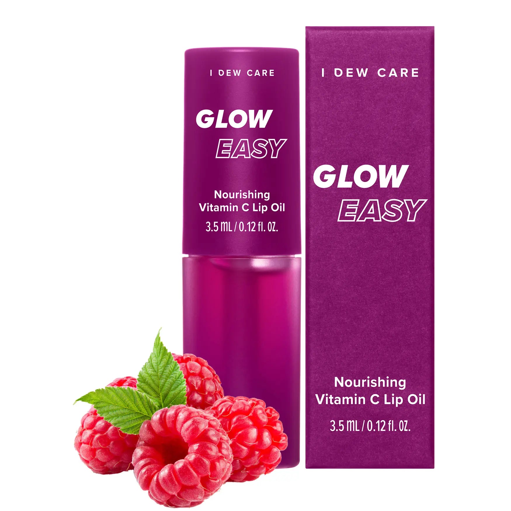 I DEW CARE Korean Lip Oil L Glow Easy | with Jojoba Seed Oil, Vitamin C, Pigmented Hydrating Glossy Lip Oil L Long Lasting, Moisturizing Lip Care Hydrate Lipgloss Lipoil Lipstick Makeup Glossy Hydrating Moisturizer Plump Transfer-Proof