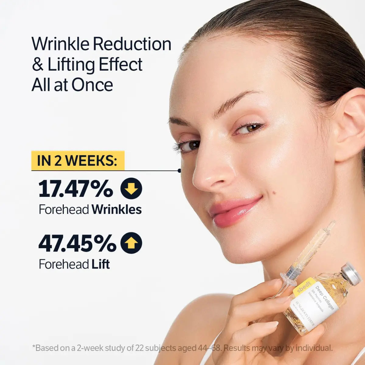 [Sungboon] Silk Lifting Peptide Ampoule | Wrinkle Care | Face-Lift at Home Serum with Peptides & Deep Collagen | Plumping, Smooth, anti Aging Korean Skincare (30Ml)