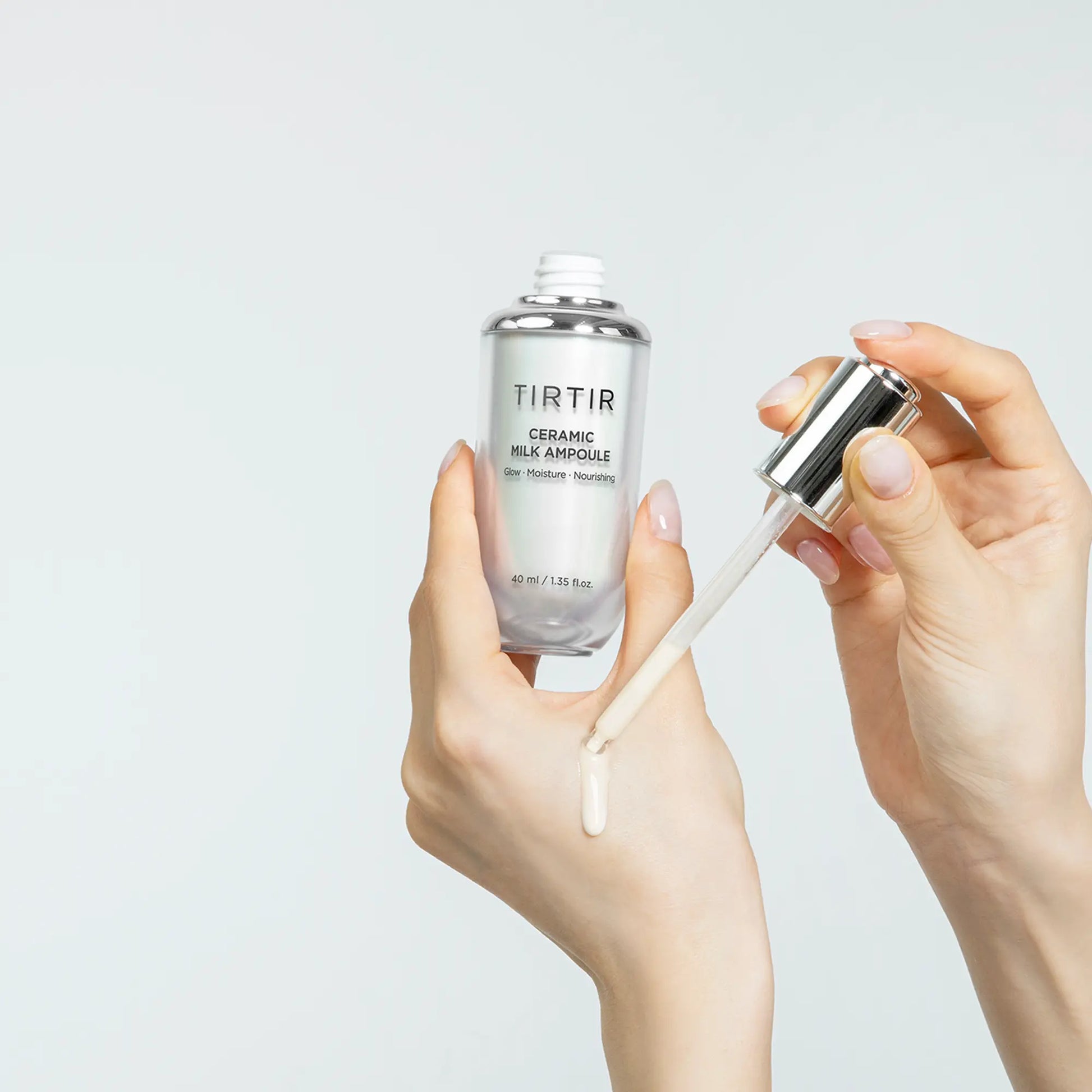 [TIRTIR Official] Ceramic Milk Ampoule 40Ml Hydrating Moisture Skincare Serum