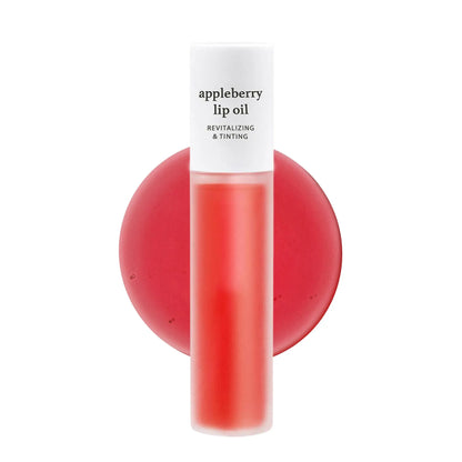Nooni Korean Apple Lip Oil + Lip Stain | Glossy Lip Stain, Tinting & Long Lasting, Moisturizing Lip Care (13 Options) Hydrate Lipgloss Lipstick Makeup Glossy Hydrating Moisturizer Plump Transfer-Proof