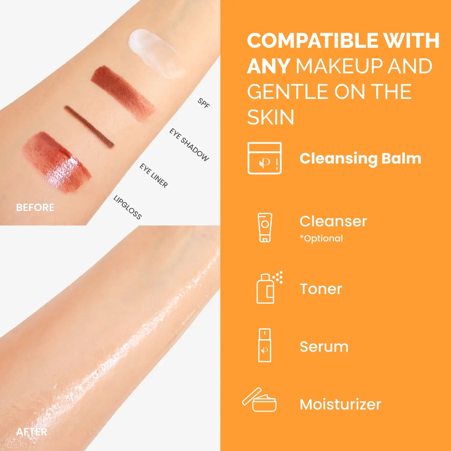 Korean Cleansing Balm Makeup Remover – Mango & Papaya Melting Balm with Hyaluronic Acid & Ceramide | Waterproof Makeup Dissolver, Oil-Based Double Cleanse Balm | Hydrating Gentle Cleanser for All Skin Types