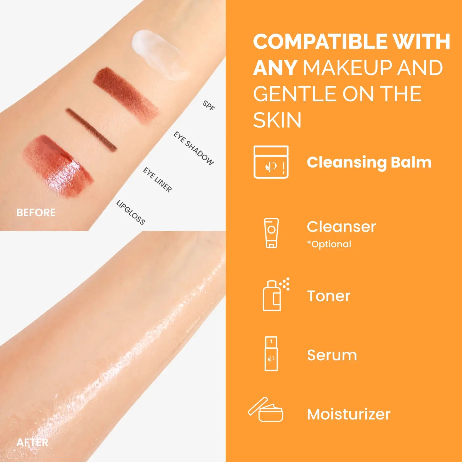 Korean Cleansing Balm Makeup Remover – Mango & Papaya Melting Balm with Hyaluronic Acid & Ceramide | Waterproof Makeup Dissolver, Oil-Based Double Cleanse Balm | Hydrating Gentle Cleanser for All Skin Types