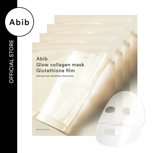 [Abib Official] Glow Collagen Mask Glutathione Film (4P) L Brightening Film Mask