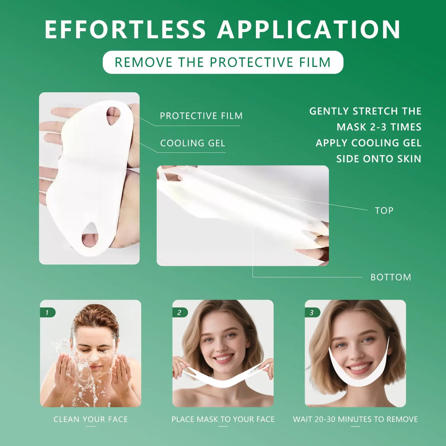 V-Line Lifting Mask | Daily Hydrating Skincare | Reduces Double Chin & Depuffs | Aloe & Hyaluronic Acid | 5 Masks | Stretchy Fit for All Face Shapes | Pre-Event Quick Fix | Unisex