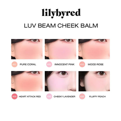 Lilybyred - Luv Beam Cheek Balm - Cream Blush - Korean Radiant Cosmetic