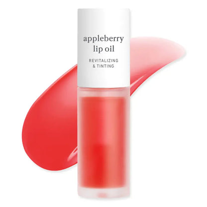 Nooni Korean Apple Lip Oil + Lip Stain | Glossy Lip Stain, Tinting & Long Lasting, Moisturizing Lip Care (13 Options) Hydrate Lipgloss Lipstick Makeup Glossy Hydrating Moisturizer Plump Transfer-Proof