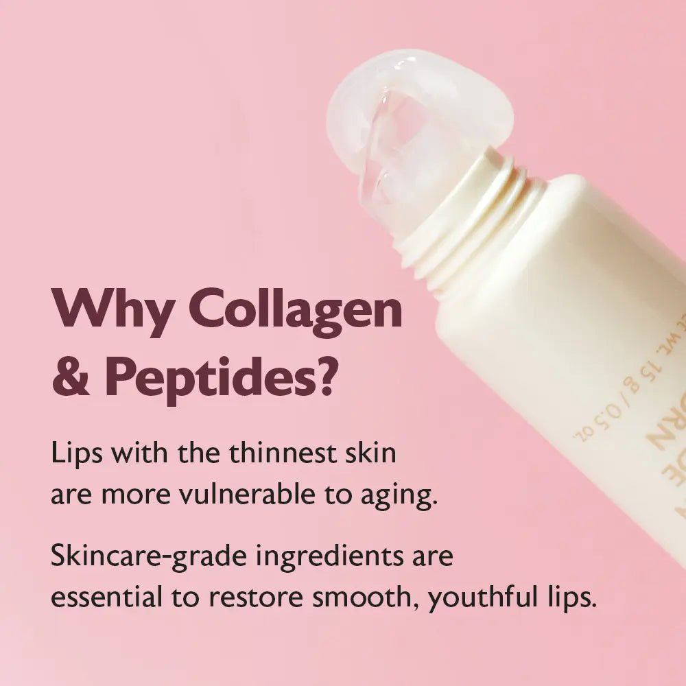 Milktouch Collagen, Peptide, PDRN Lip Balm - Vegan, Lightweight, Moisture, Smooth, Hydrate, Color Lip Balm with Squishy Silicone Tip Applicator