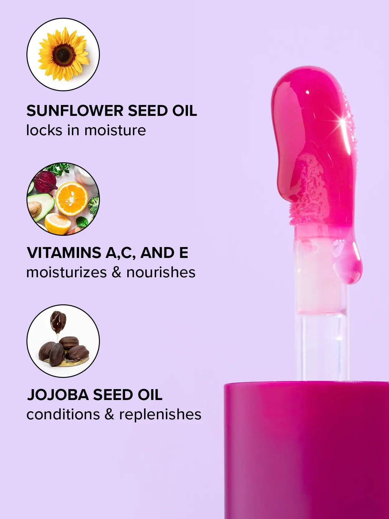 I DEW CARE Korean Lip Oil L Glow Easy | with Jojoba Seed Oil, Vitamin C, Pigmented Hydrating Glossy Lip Oil L Long Lasting, Moisturizing Lip Care Hydrate Lipgloss Lipoil Lipstick Makeup Glossy Hydrating Moisturizer Plump Transfer-Proof