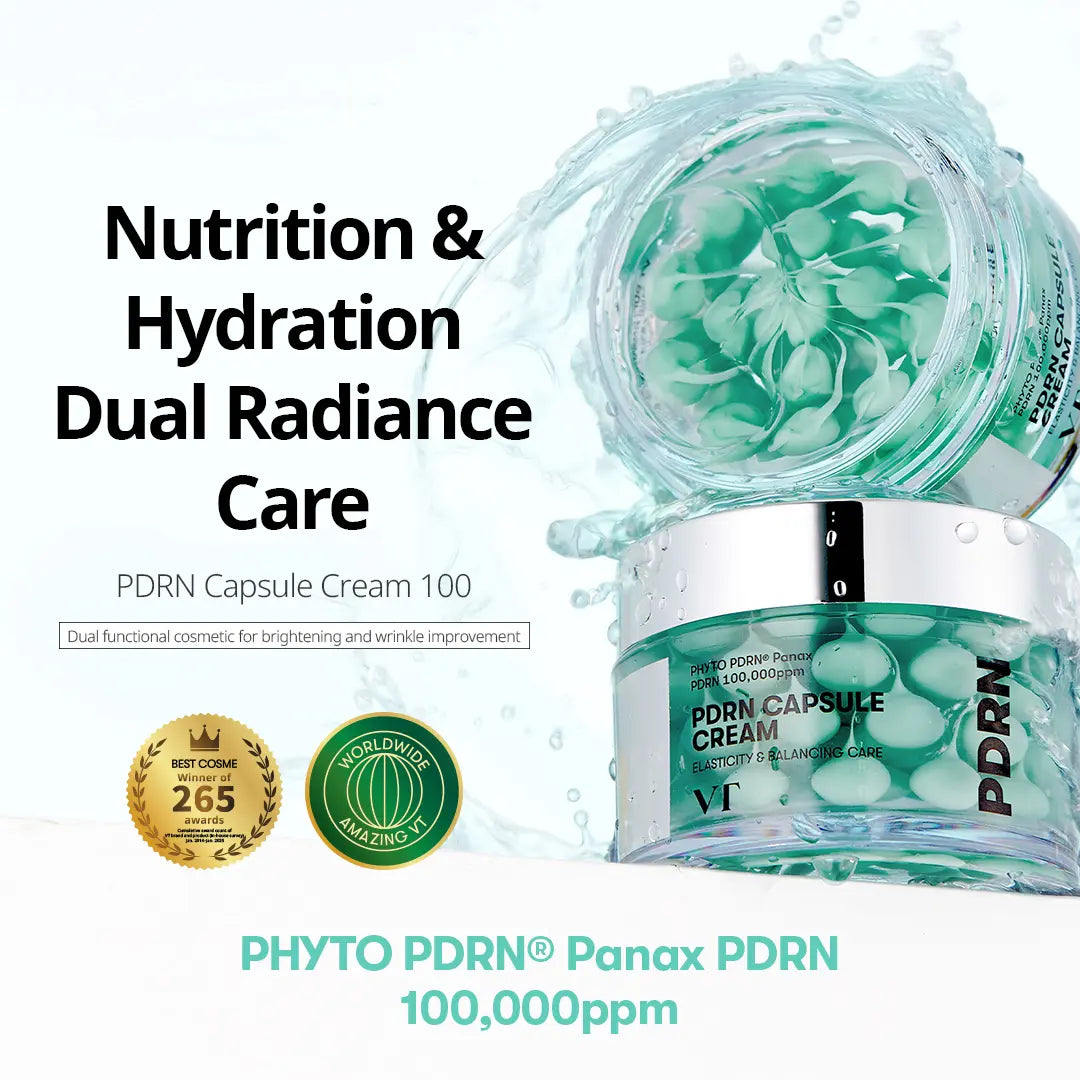 [VT Official] PDRN Capsule Cream 50Ml / Vegan Salmon DNA, 100,000 PPM PDRN, Viral PDRN Capsule Cream, Enhanced Absorption Ceramide Infused Ceramide Panthenol Moisture