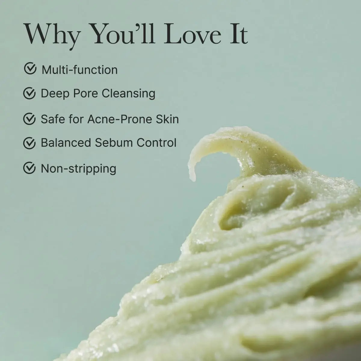 [ARENCIA] Korean Green Rice Mochi Face Cleanser - Face Mask, Foaming Cleanser, Gentle Scrub All in One - Deep Cleansing, Moisturizing, Pore Minimizing, Removing Blackhead- with Rice Water & Green Tea, Mugwort