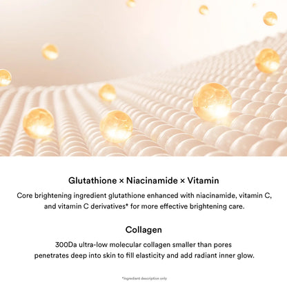 [Abib Official] Glow Collagen Mask Glutathione Film (4P) L Brightening Film Mask