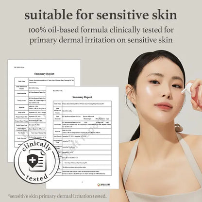 Nooni Korean Ginseng Cleansing Oil L Revitalizing Makeup Remover for Glass Skin, Clear Radiant Water Proof Cleanser, Korean Skincare, Facial Cleanser, Makeup Remover for All Skin