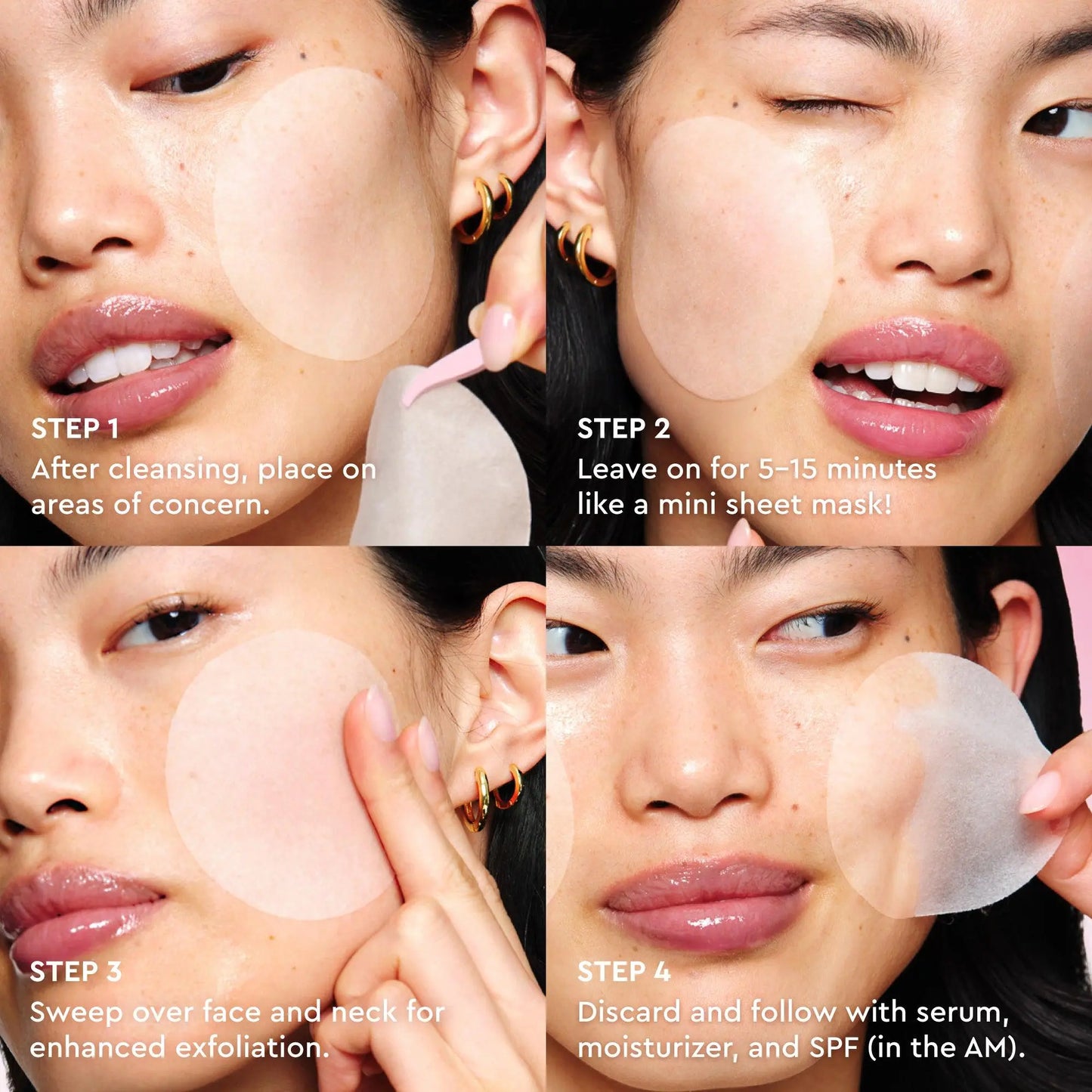 Glow Recipe LHA + AHA Korean Watermelon Toner Pads - Smoother Skin, Korean Facial, Skincare