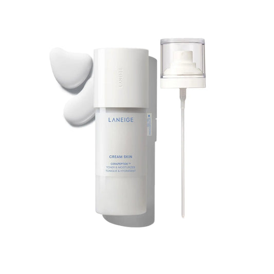 Laneige Cream Skin Toner + Mist Pump Duo, Skincare Bundle, Milky Toner, Korean Skincare, Hydrating, Lightweight Moisturizer
